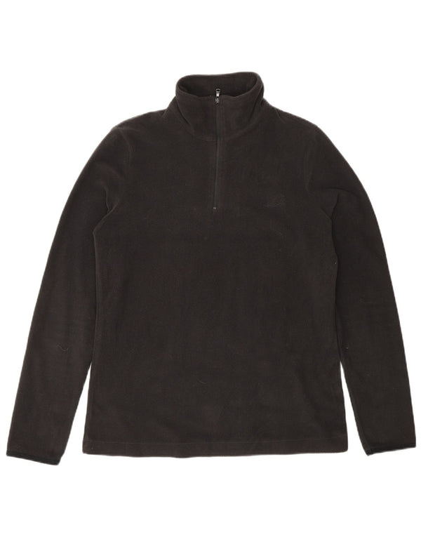 Maglione in pile da donna LOTTO con zip e collo piccolo nero