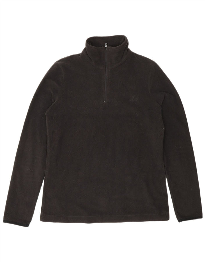 Maglione in pile da donna LOTTO con zip e collo piccolo nero