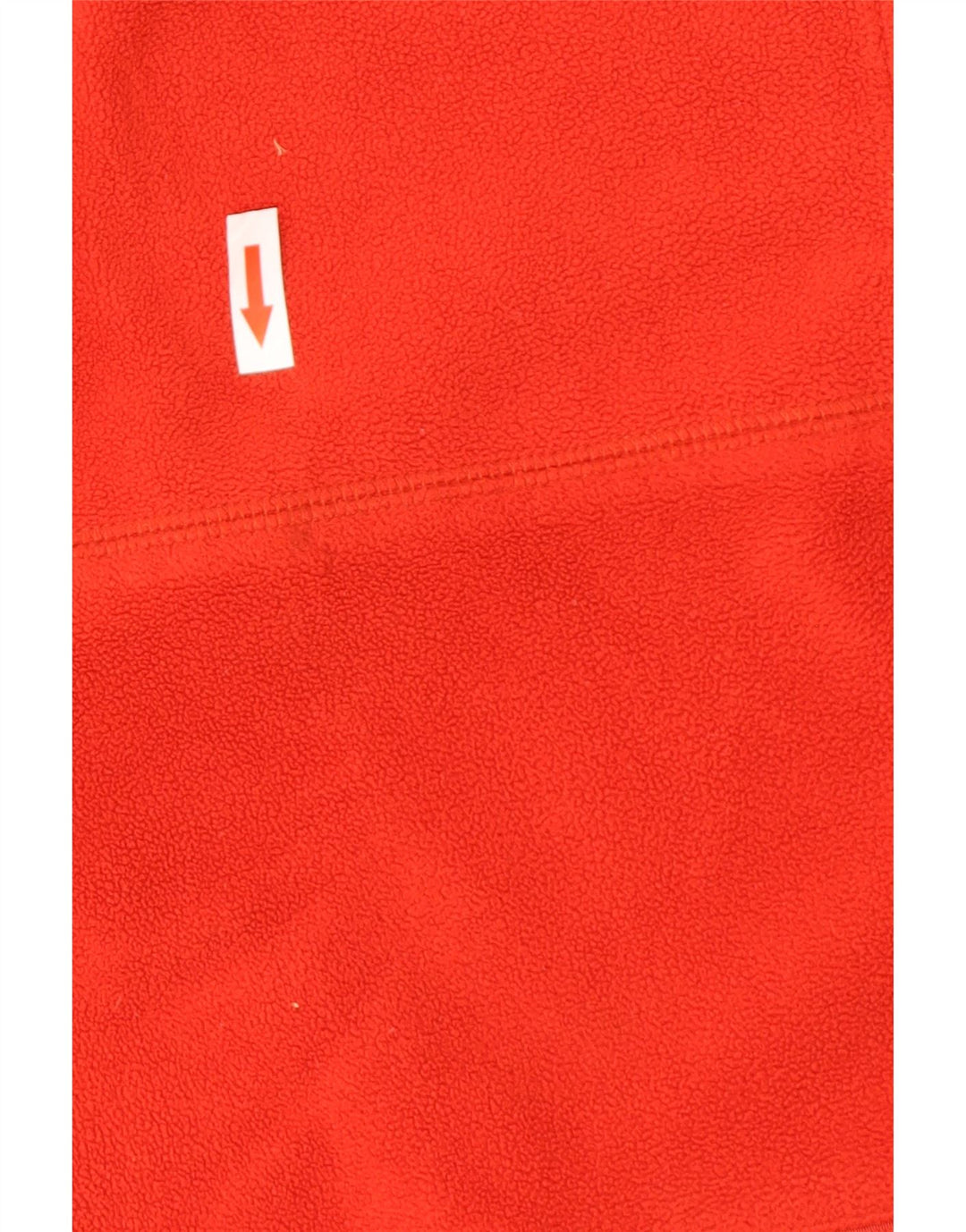 Maglione in pile da donna Asics con zip e collo in poliestere rosso medio
