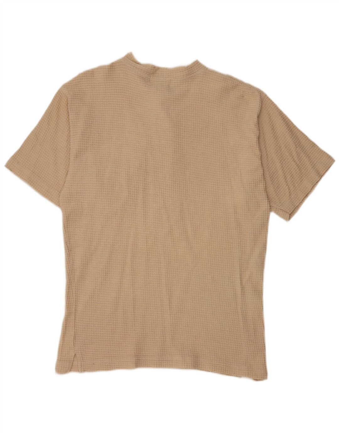 Berto Lucci T-shirt Uomo Top Small in Cotone Beige