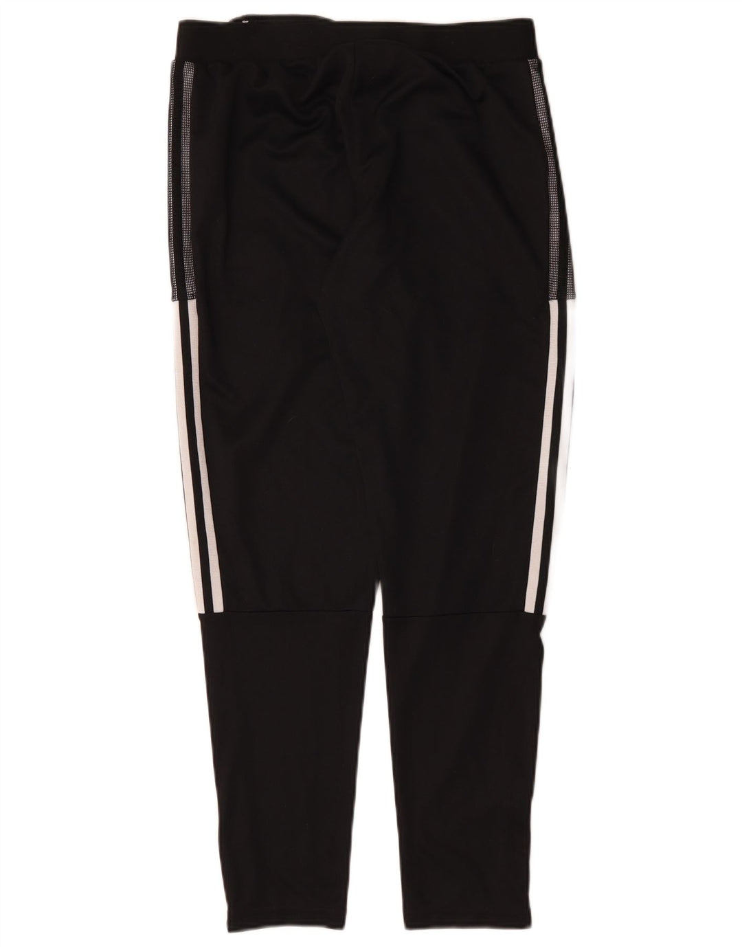 Pantaloni da tuta da uomo Adidas medi neri in poliestere sportivo