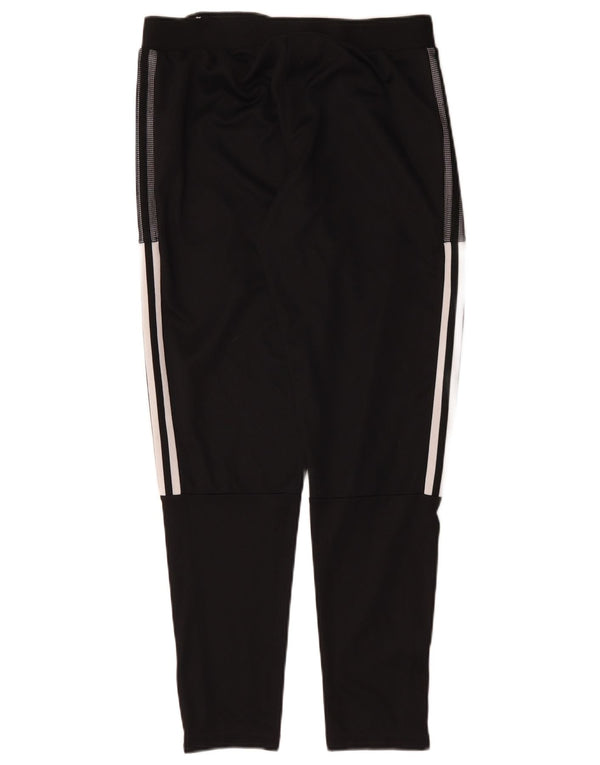 Pantaloni da tuta da uomo Adidas medi neri in poliestere sportivo