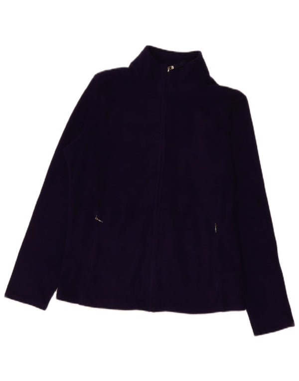 Giacca in pile da donna Marks & Spencer UK 12 Poliestere viola medio