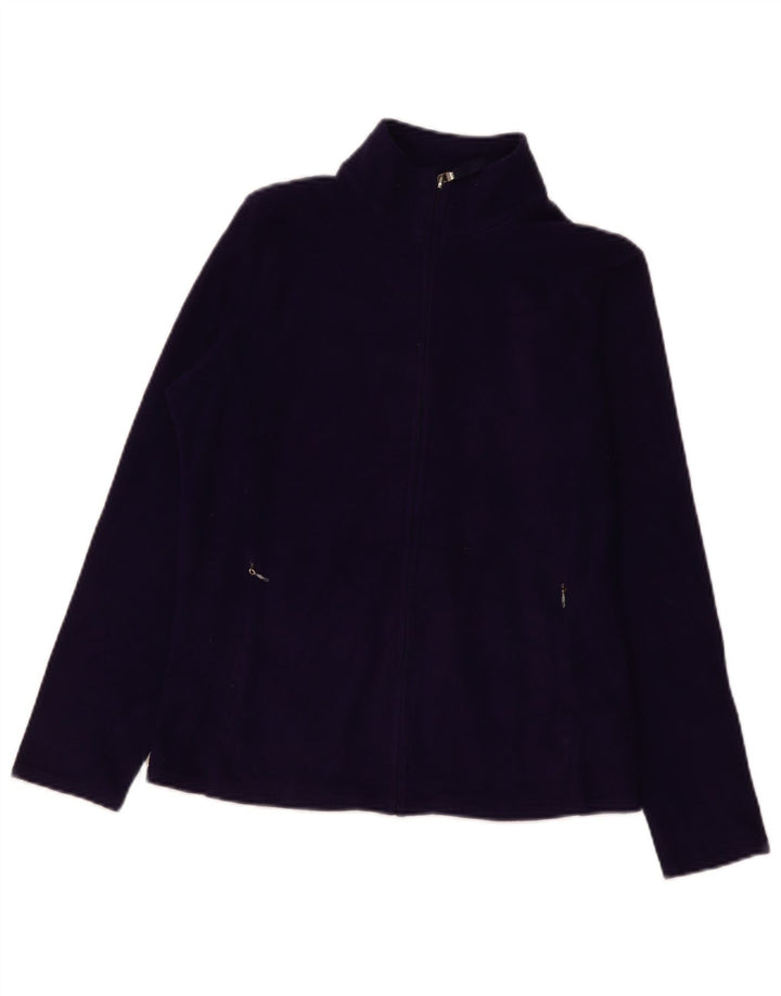 Giacca in pile da donna Marks & Spencer UK 12 Poliestere viola medio
