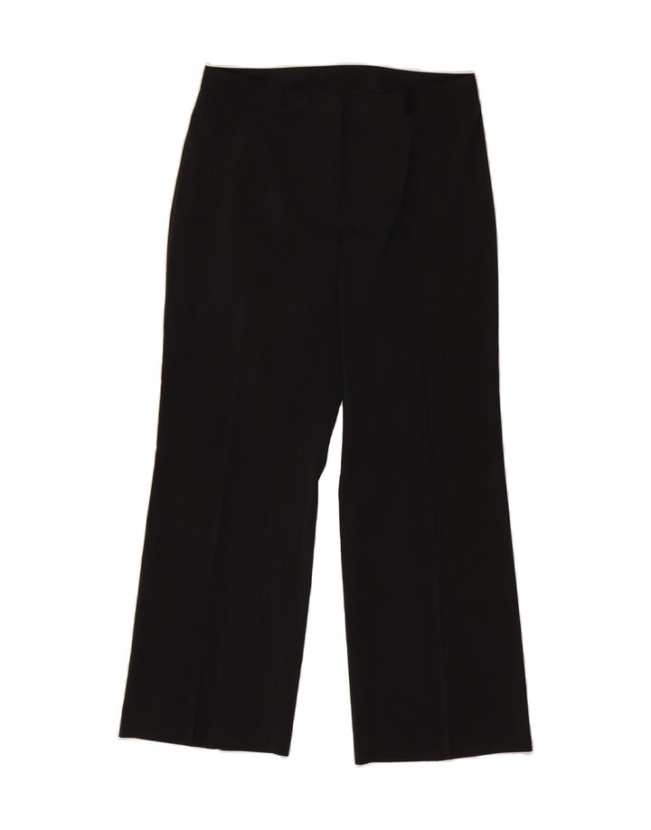 BENETTON Womens Straight Casual Trousers IT 44 Medium W31 L28 Black Vintage Benetton and Second-Hand Benetton from Messina Hembry 