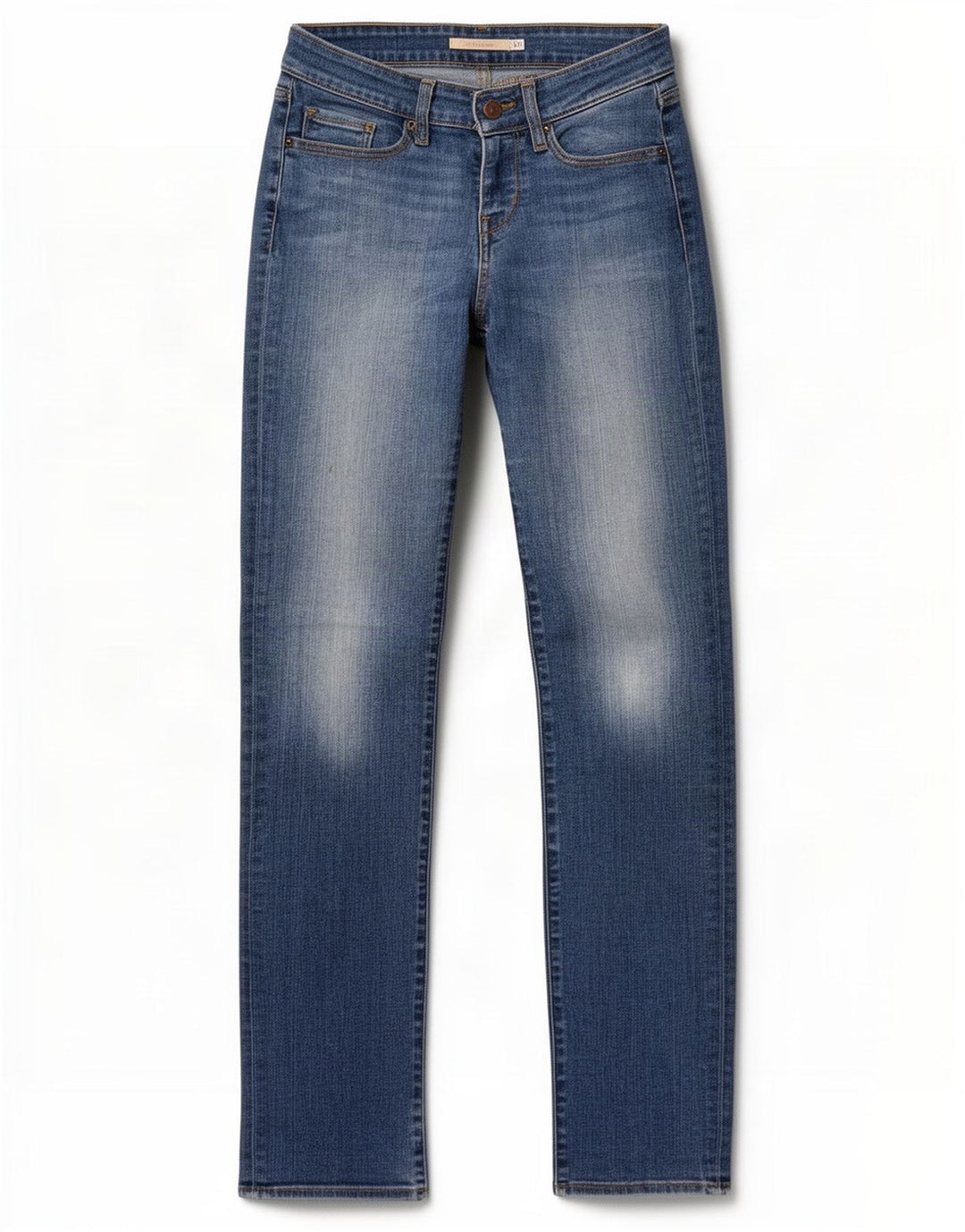 Jeans dritti Levi's 714 da donna W25 L32 cotone blu