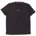 T-shirt grafica da uomo Champion Top in cotone nero medio