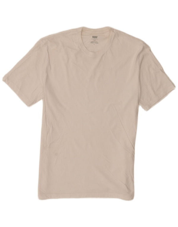 T-shirt slim da uomo Levi's Top in cotone bianco medio