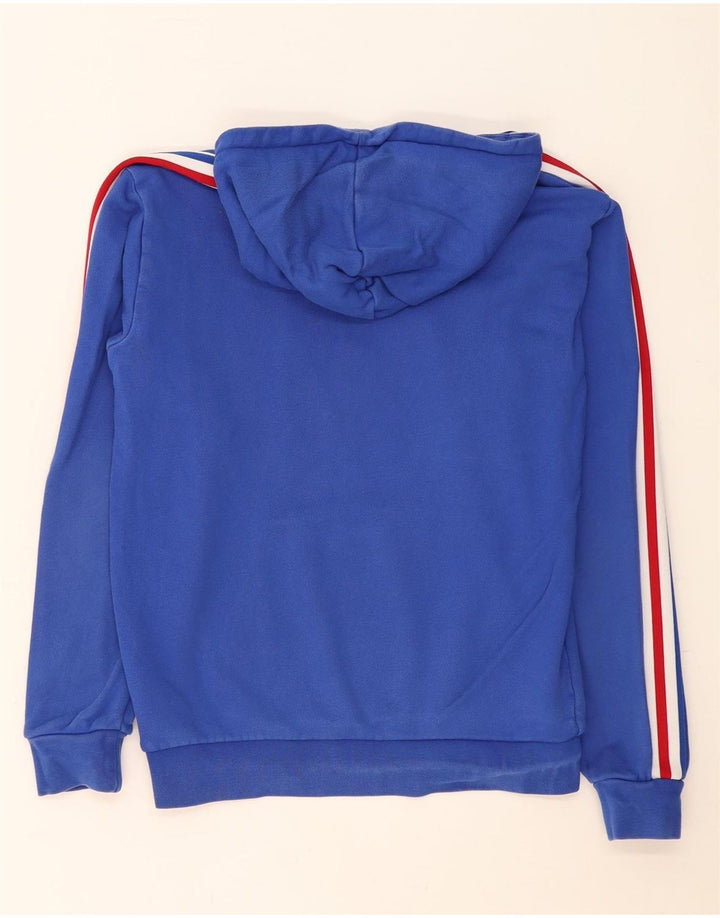 Felpa con cappuccio da uomo Adidas Small in cotone blu