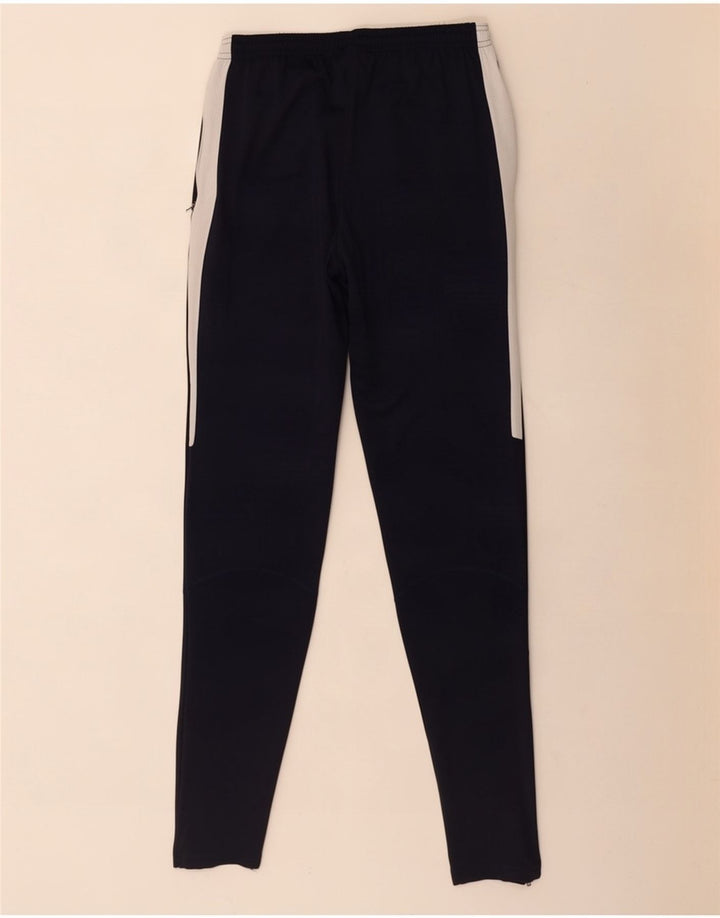 Pantaloni da tuta Nike Dri Fit da uomo, piccoli, in poliestere color block blu navy