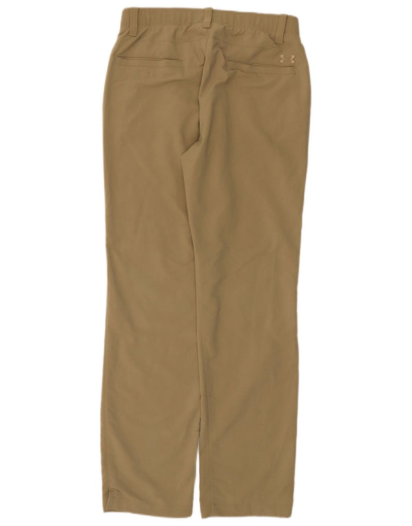 Pantaloni chino dritti da uomo Under Armour W32 L32 nylon beige