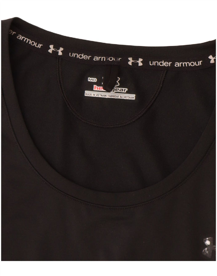 T-shirt Heat Gear da donna UNDER ARMOUR UK 14 poliestere nero medio