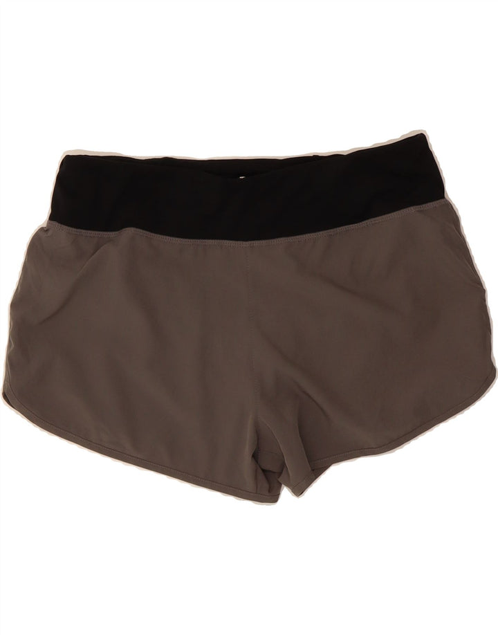 STARTER Womens Sport Shorts UK 14 Large Grey Colourblock Polyester Vintage Starter and Second-Hand Starter from Messina Hembry 