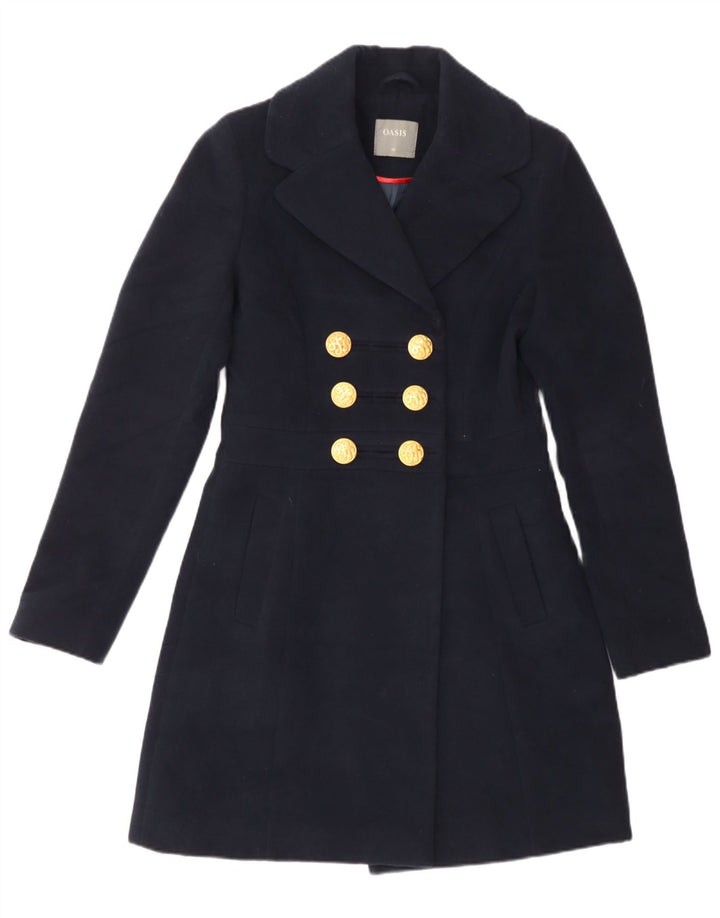 Soprabito doppiopetto da donna Oasis UK 6 XS poliestere blu navy