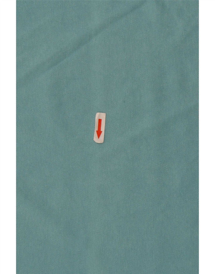 Polo da uomo Champion in cotone a righe blu medio