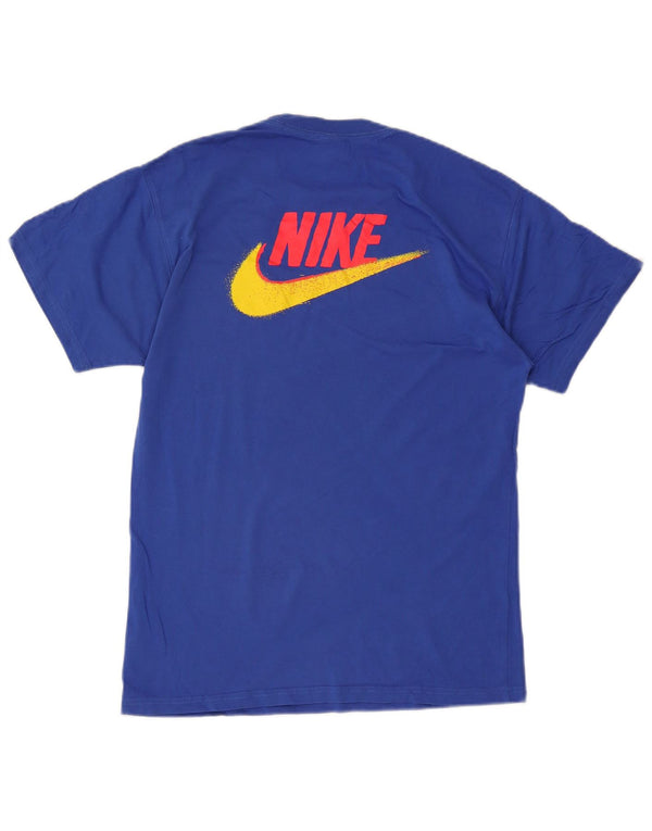 T-shirt grafica da uomo Nike Top Small in cotone blu