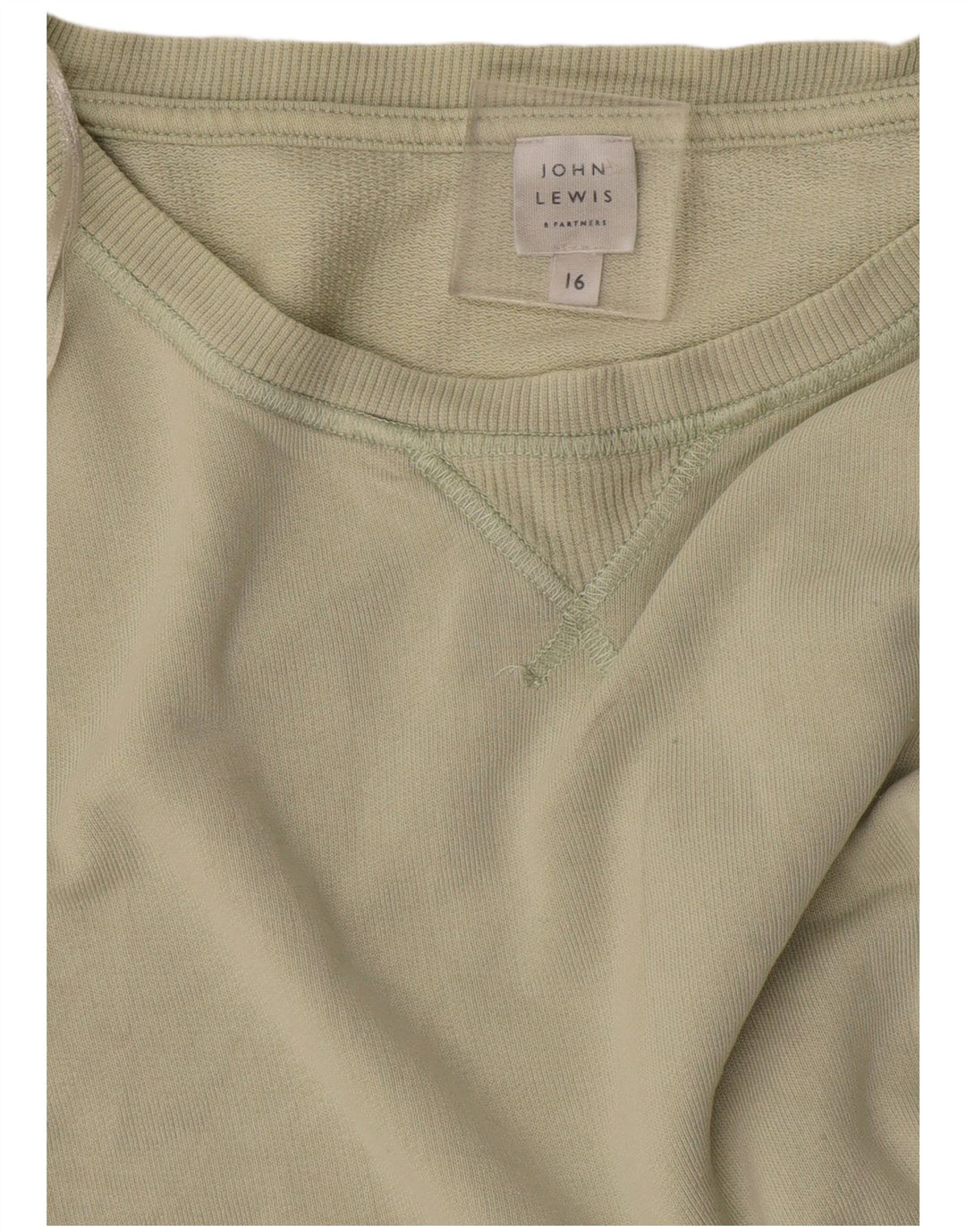 Felpa da donna John Lewis, maglione UK 16 grande verde