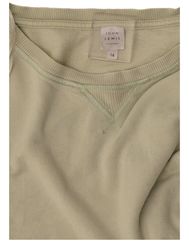 Felpa da donna John Lewis, maglione UK 16 grande verde