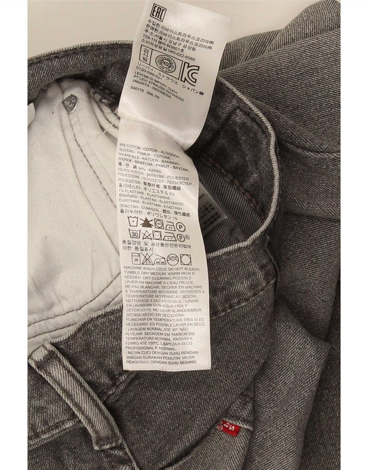 Levi's Uomo 511 Slim Jeans W34 L30 Cotone Grigio