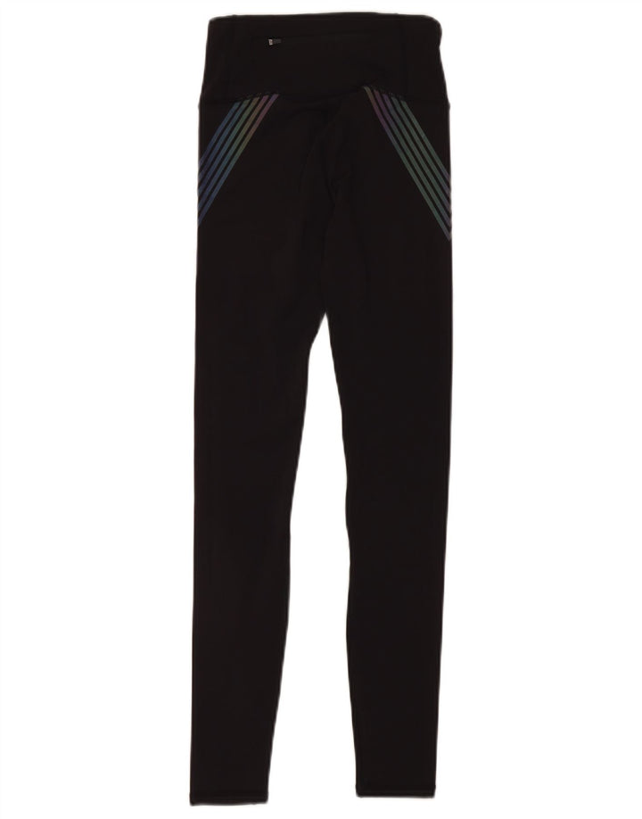Leggings grafici da donna SUPERDRY UK 6 piccoli poliestere nero