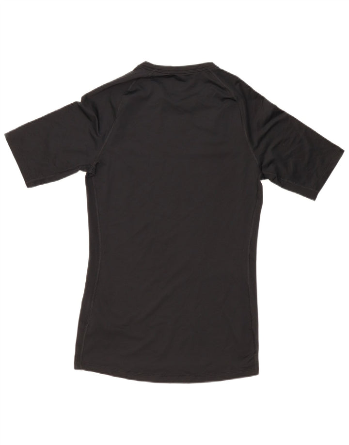 T-shirt Nike da uomo Dri Fit, top in poliestere nero medio