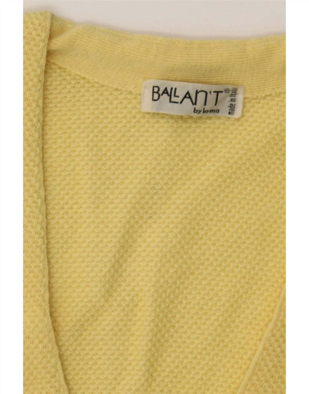 VINTAGE Mens Cardigan Sweater Medium Yellow Wool Vintage Vintage and Second-Hand Vintage from Messina Hembry 