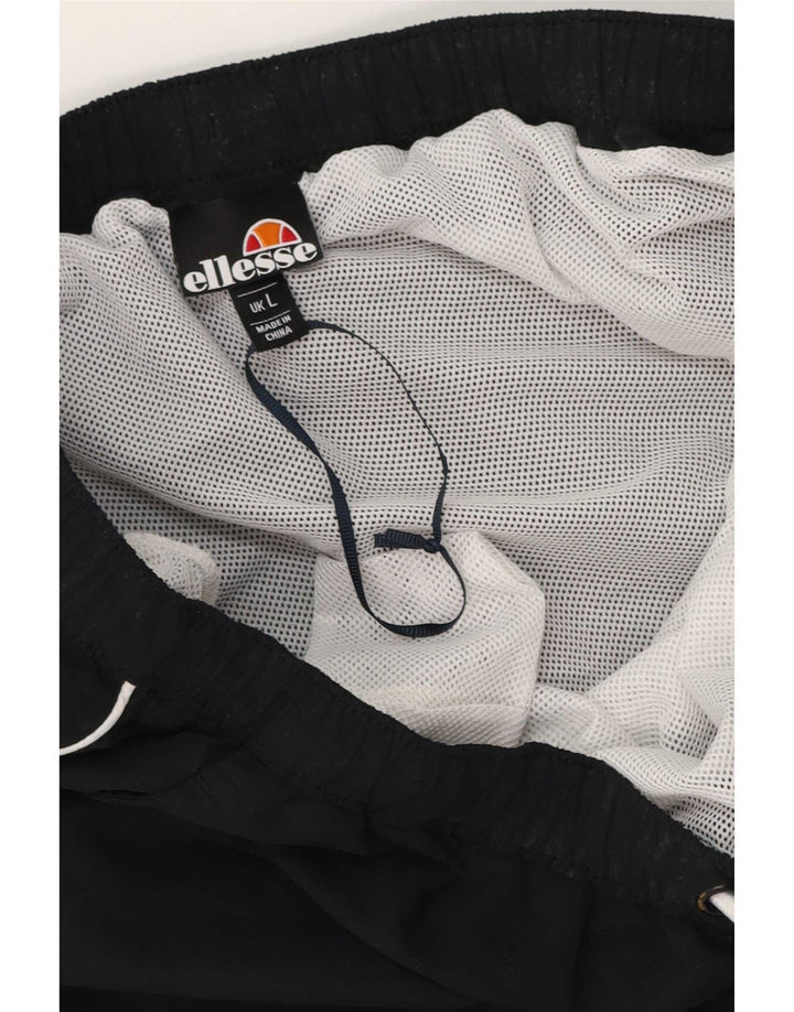 Pantaloncini da bagno da uomo Ellesse grandi neri in poliestere