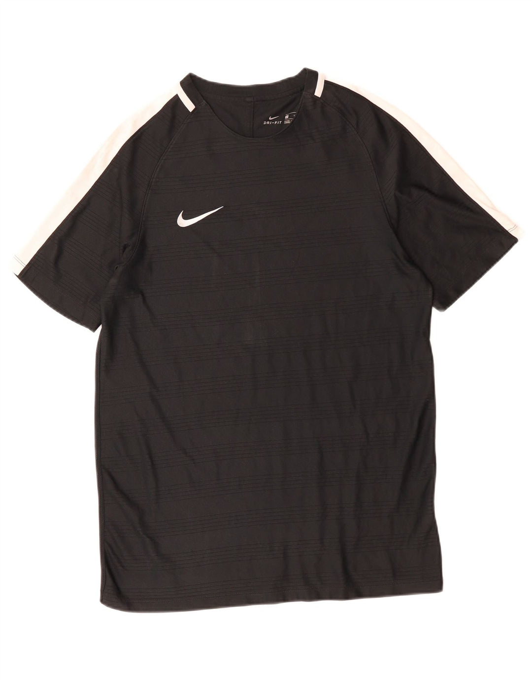 T-shirt da uomo Nike Top Large nera in poliestere color block, sportiva