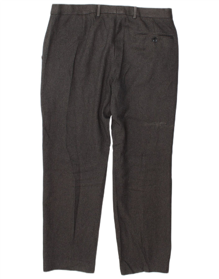 Pantaloni casual Marks & Spencer da uomo vestibilità regolare W34 L29 poliestere grigio