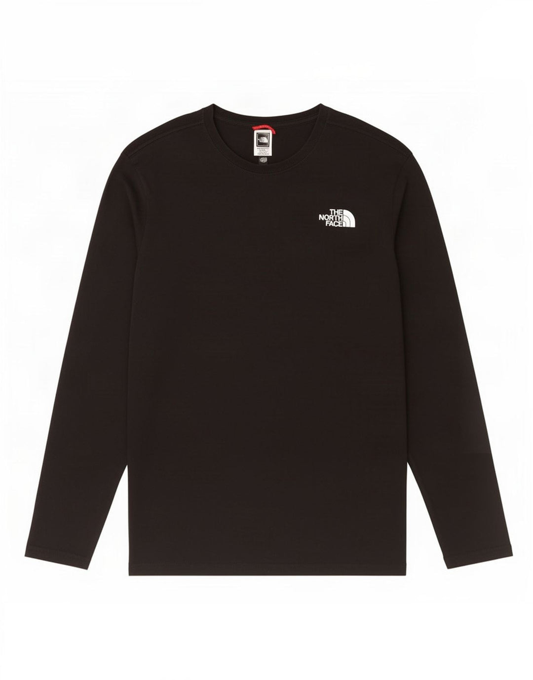 The North Face Maglietta grafica da uomo a manica lunga piccola in cotone nero