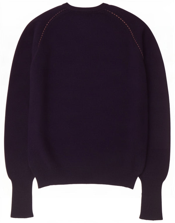 Maglione da donna con scollo a barca John Ashfield IT 48 XL Lana blu navy