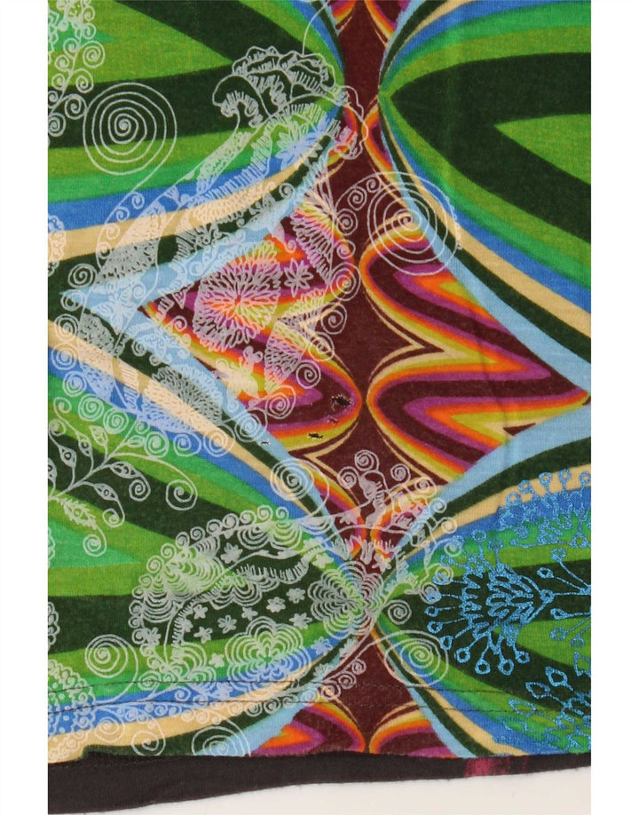 Desigual T-shirt grafica da donna Top UK 12 Farfalla multicolore media