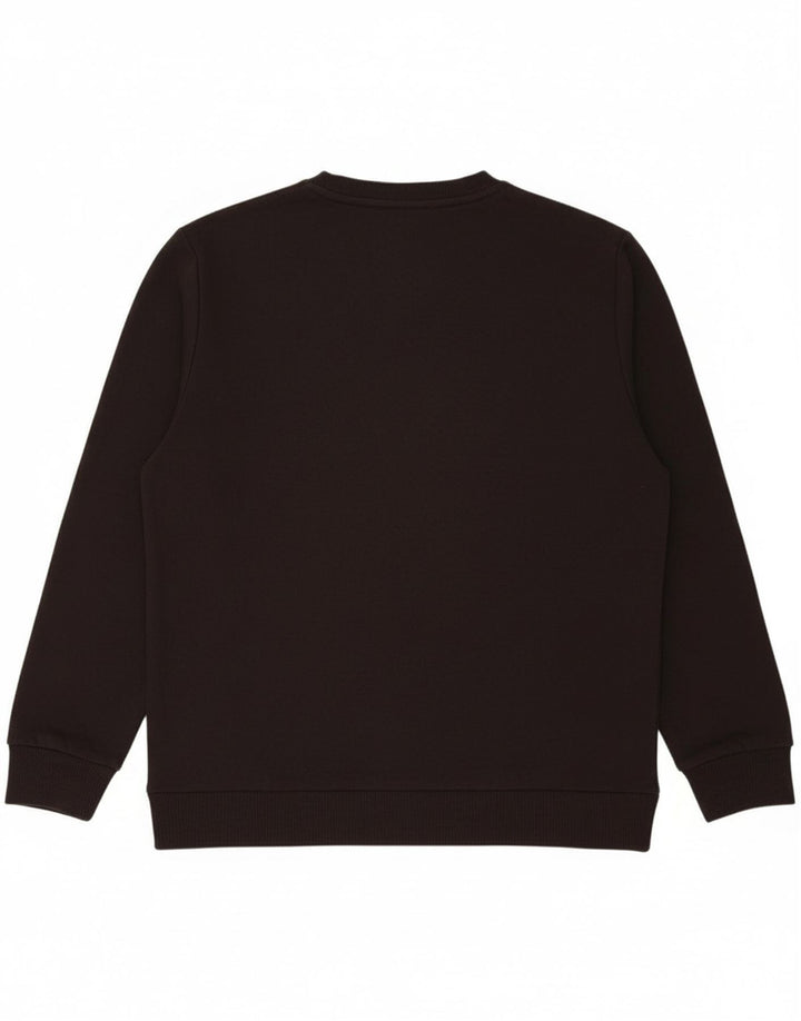JACK & JONES Mens Graphic Sweatshirt Jumper 2XL Black Cotton