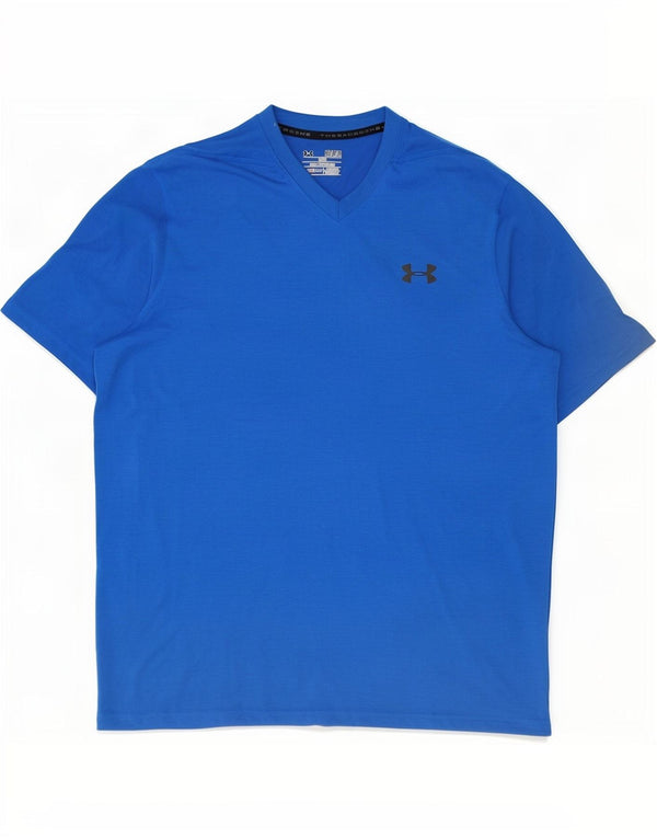 Maglietta Under Armour da uomo Heat Gear Top in poliestere blu medio