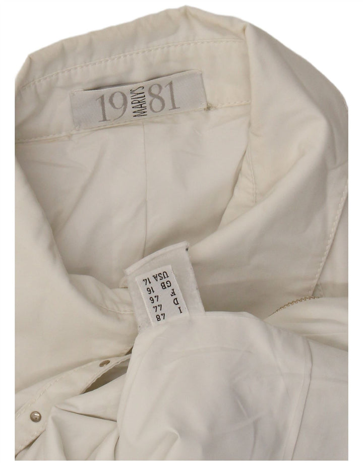 Giubbotto bomber da donna MARLY'S 1981 UK 16 grande bianco