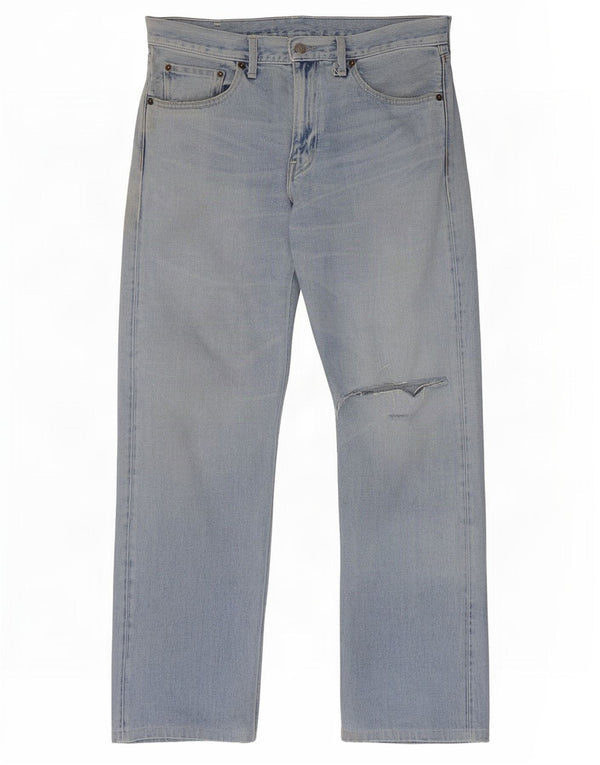 Levi's Uomo 503 Jeans dritti invecchiati W32 L33 Blu