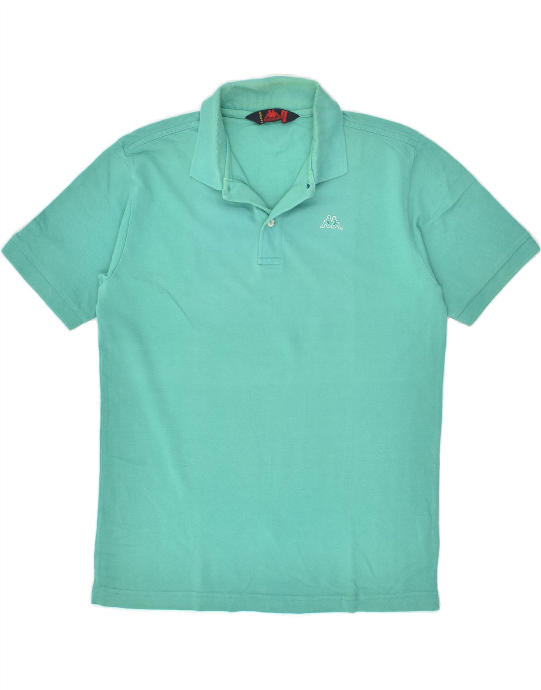 KAPPA Mens Polo Shirt Medium Green Cotton | Vintage Kappa | Thrift | Second-Hand Kappa | Used Clothing | Messina Hembry 