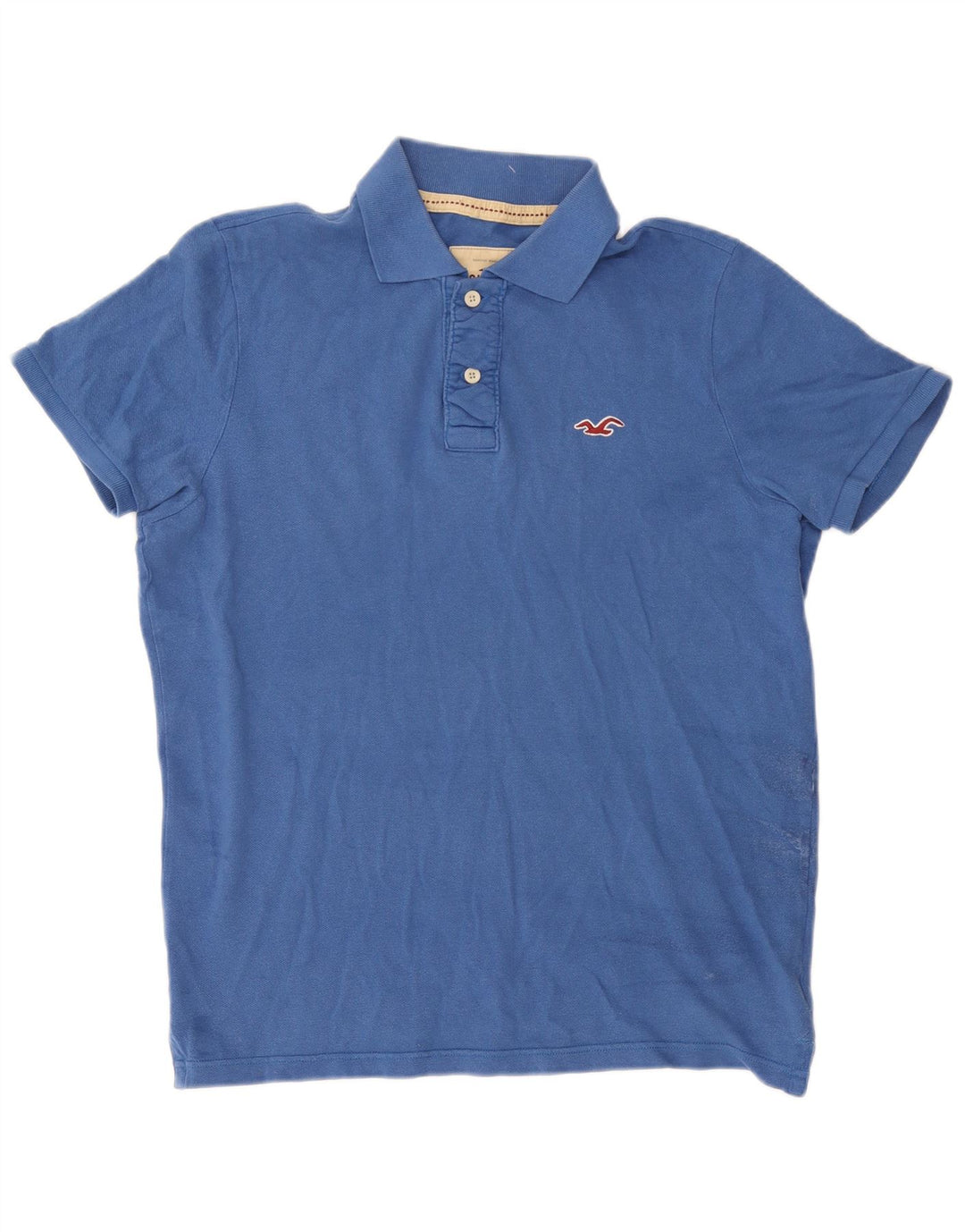 Polo da uomo HOLLISTER XL in cotone blu