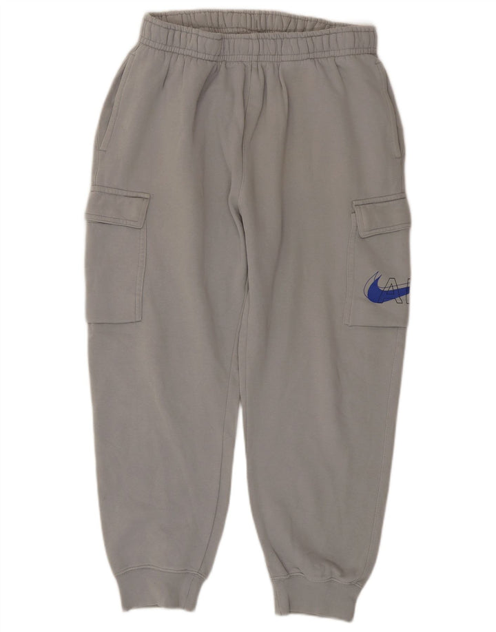 Pantaloni da tuta Nike Cargo Crop da uomo, pantaloni da jogging, cotone grigio medio