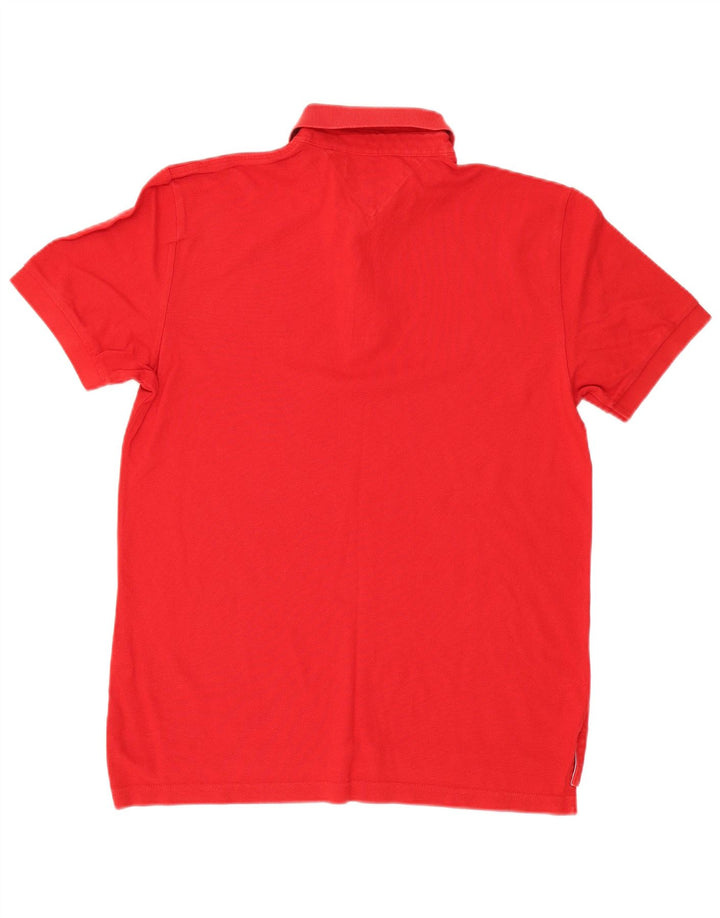 Polo da uomo Tommy Hilfiger in cotone rosso medio
