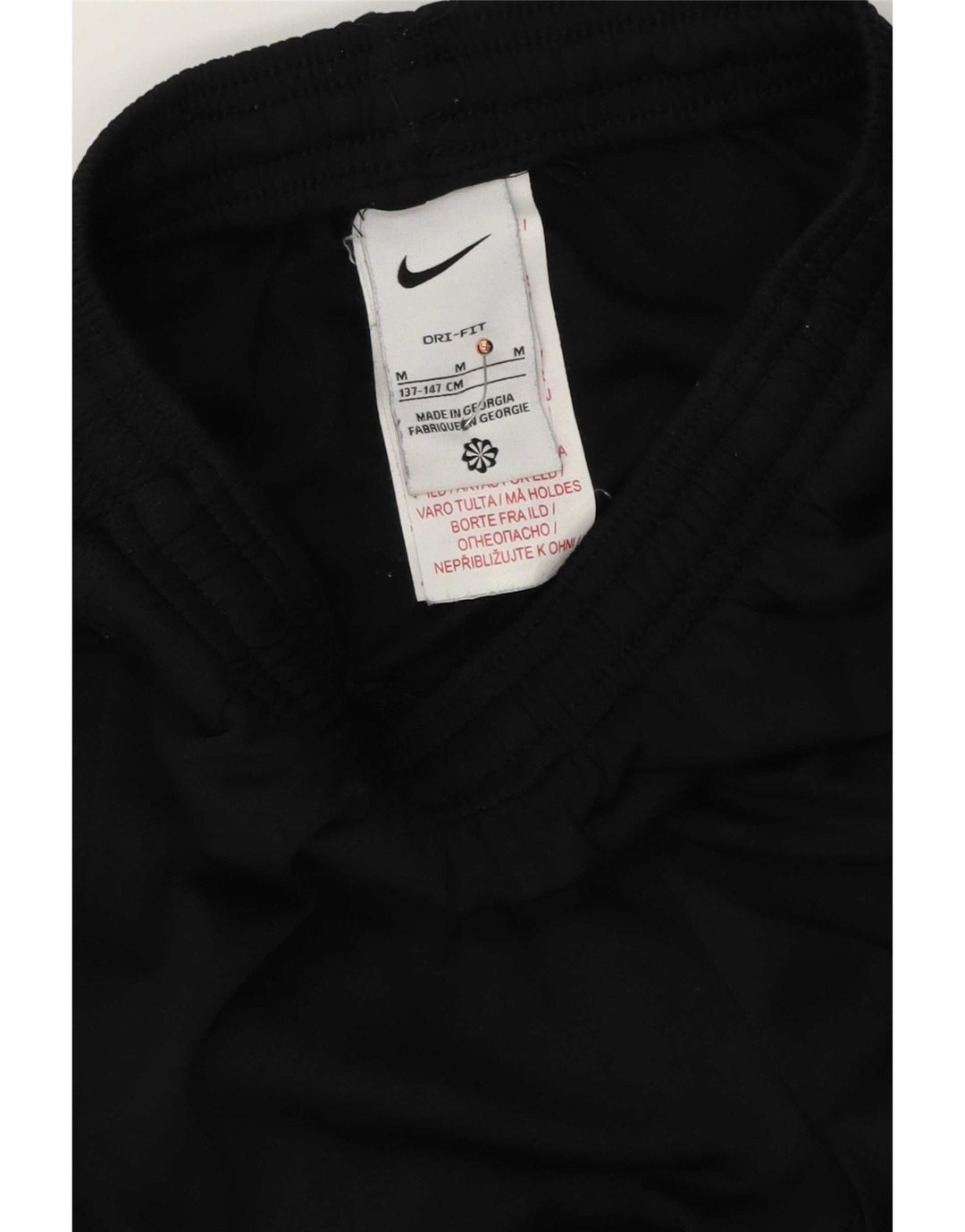 Pantaloni da tuta Nike da ragazzo Dri Fit 10-11 anni poliestere nero medio