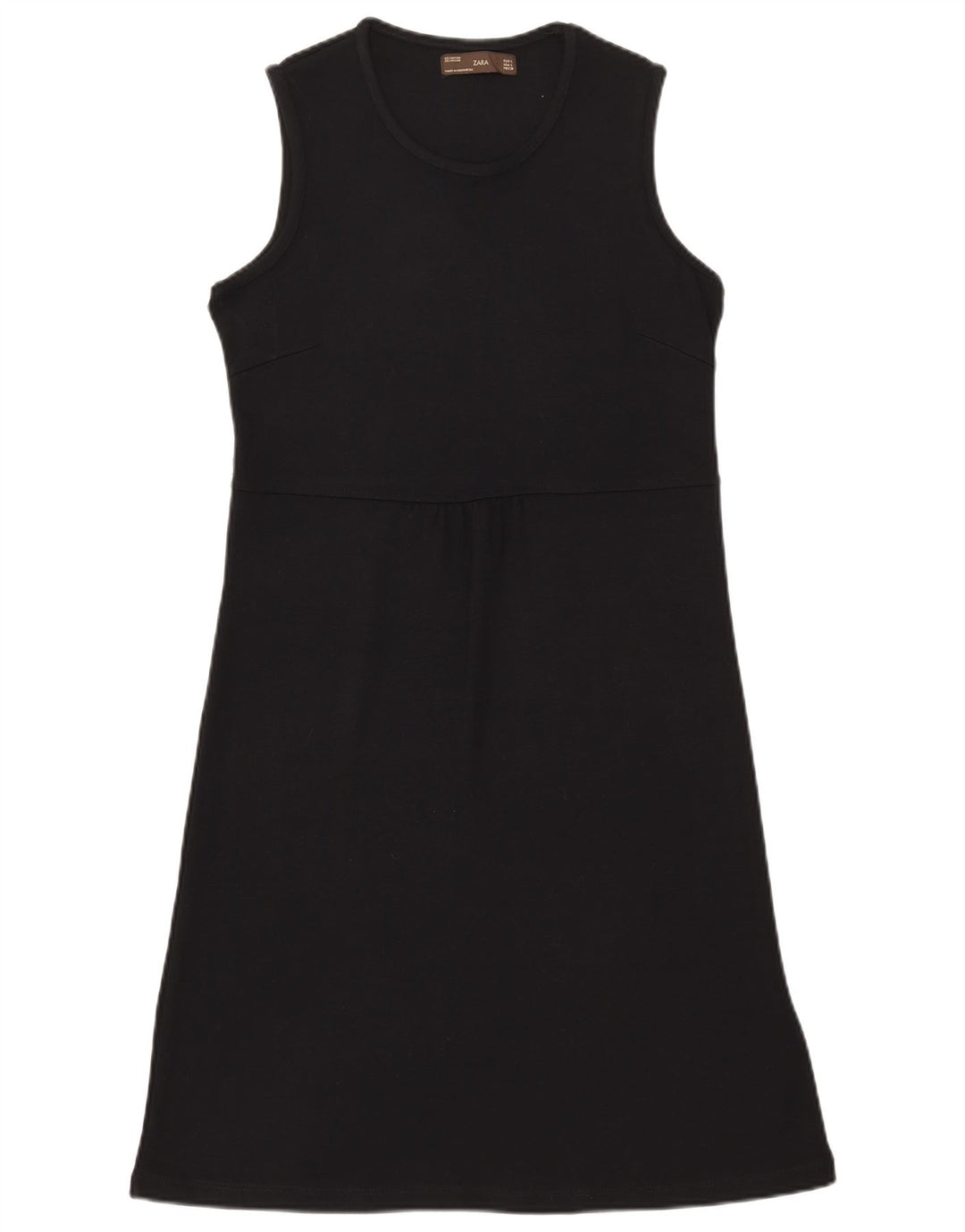 Abito basico senza maniche da donna Zara UK 14 grande rayon nero