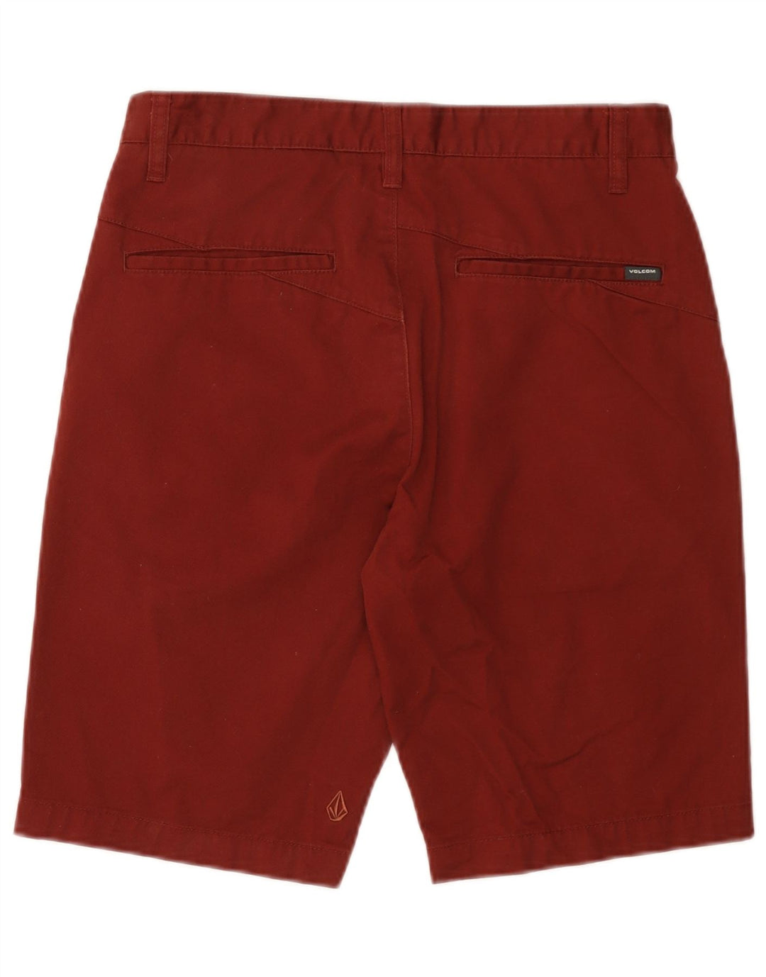 Pantaloncini chino da uomo VOLCOM W30 cotone bordeaux medio