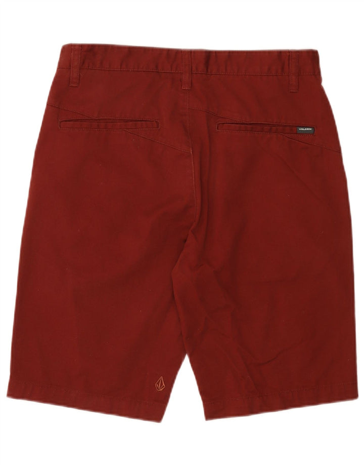 Pantaloncini chino da uomo VOLCOM W30 cotone bordeaux medio