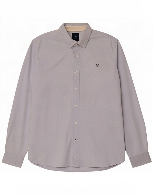 Crew Clothing Camicia slim fit da uomo 2XL Blu cotone