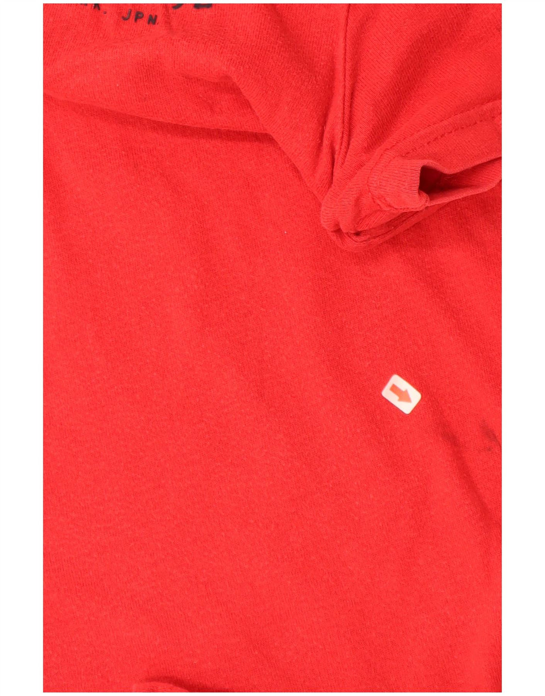 T-shirt grafica da uomo SUPERDRY Top grande in cotone rosso