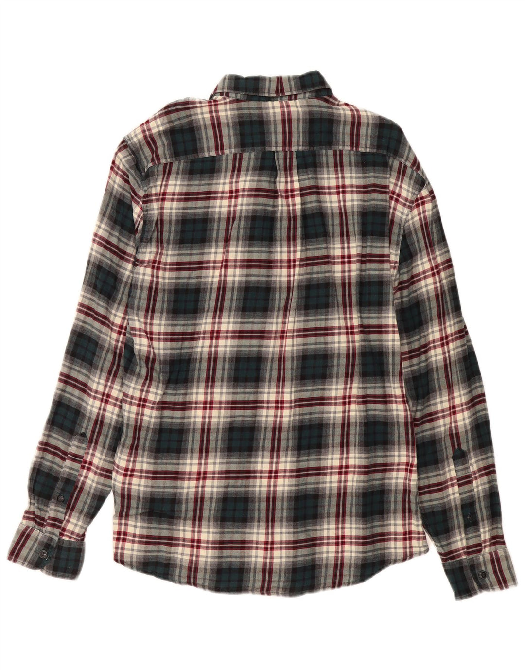 DOCKERS Camicia da uomo in flanella di cotone a quadri verdi grandi