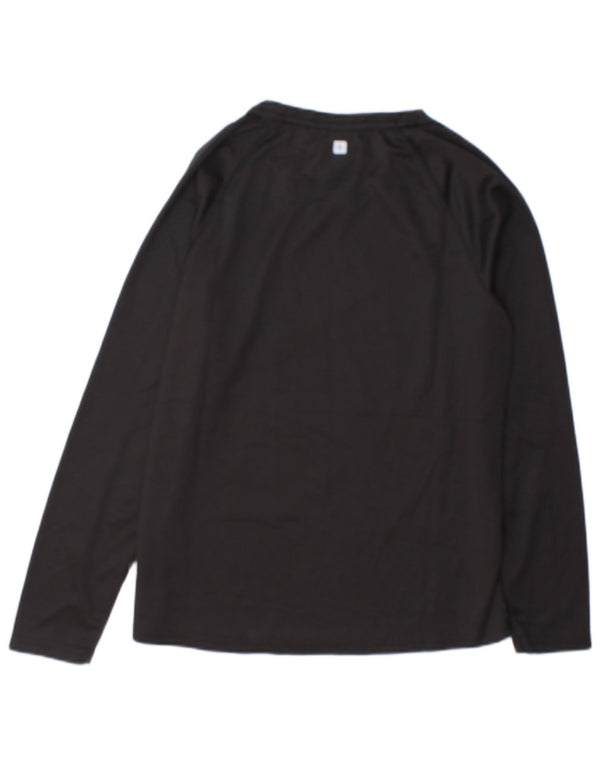 Mountain Warehouse Top da uomo a maniche lunghe UK 14 Large Nero Poliestere