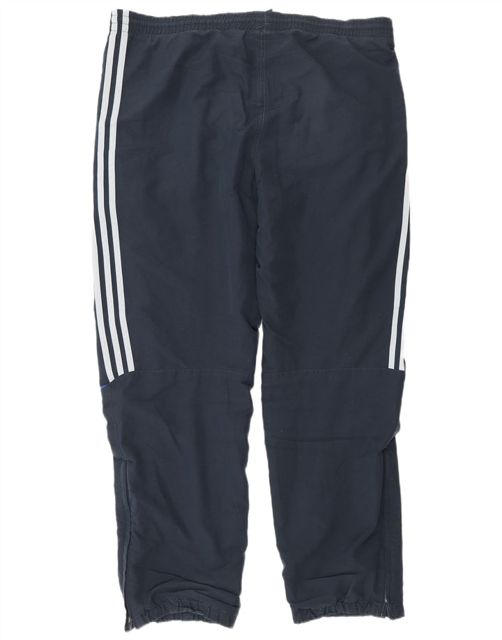 Pantaloni da tuta da uomo Adidas Joggers UK 40/42 Poliestere blu navy medio