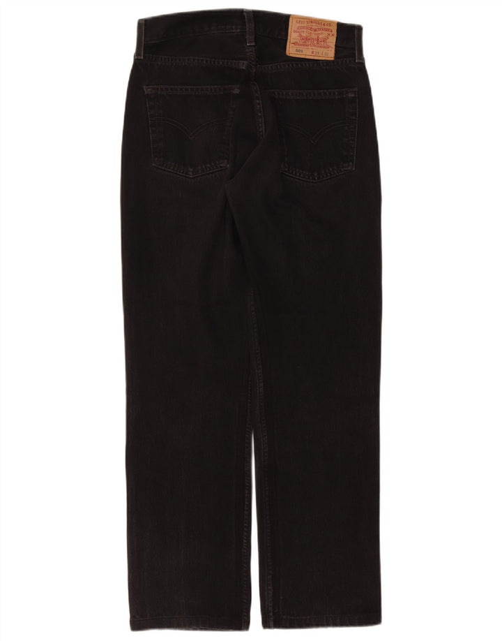 Jeans dritti Levi's 501 da donna W29 L28 cotone nero